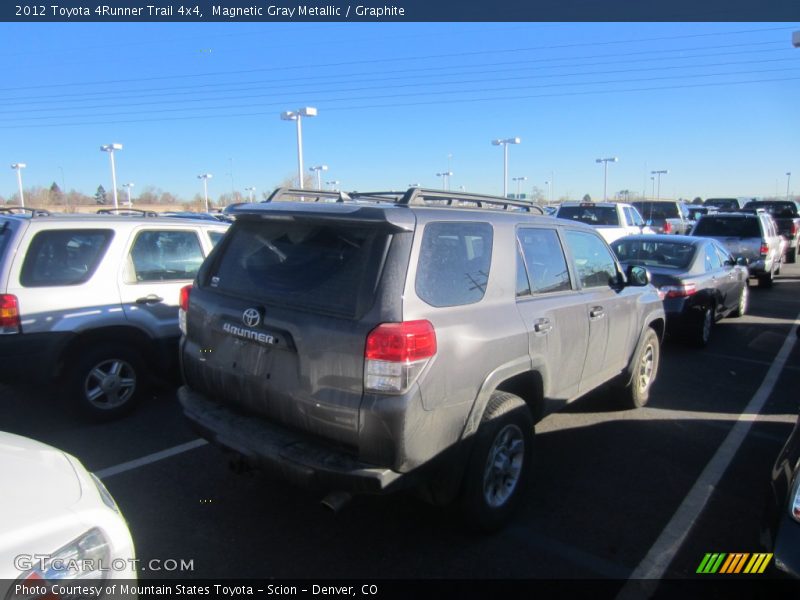 Magnetic Gray Metallic / Graphite 2012 Toyota 4Runner Trail 4x4