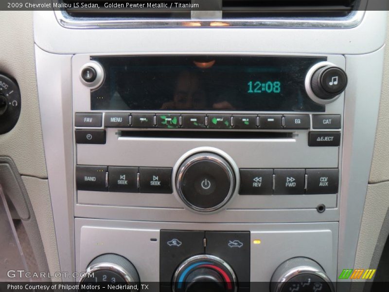 Golden Pewter Metallic / Titanium 2009 Chevrolet Malibu LS Sedan