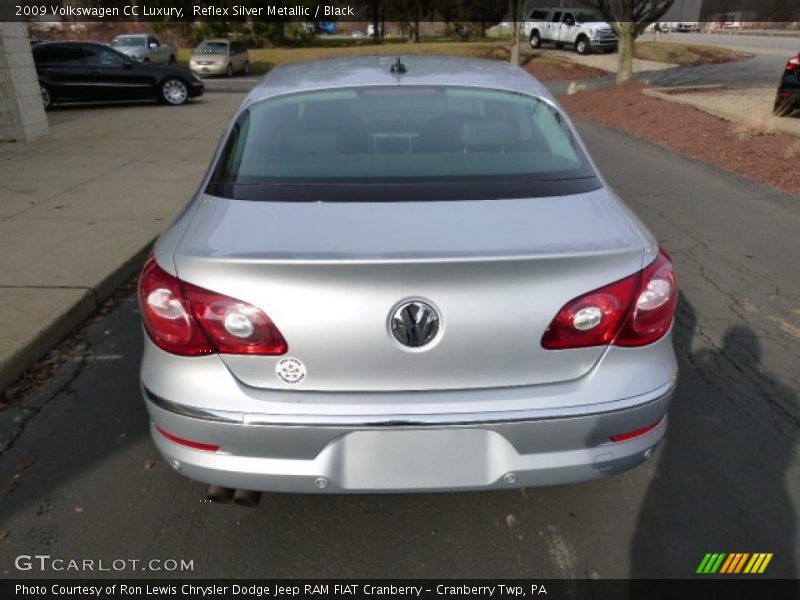 Reflex Silver Metallic / Black 2009 Volkswagen CC Luxury