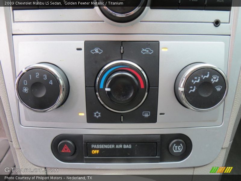 Golden Pewter Metallic / Titanium 2009 Chevrolet Malibu LS Sedan