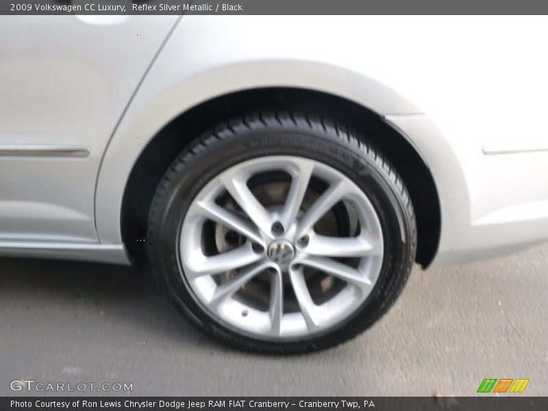 Reflex Silver Metallic / Black 2009 Volkswagen CC Luxury