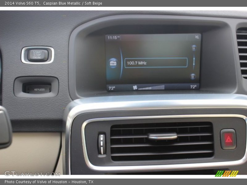Caspian Blue Metallic / Soft Beige 2014 Volvo S60 T5