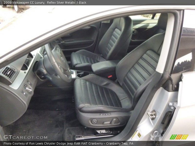 Reflex Silver Metallic / Black 2009 Volkswagen CC Luxury