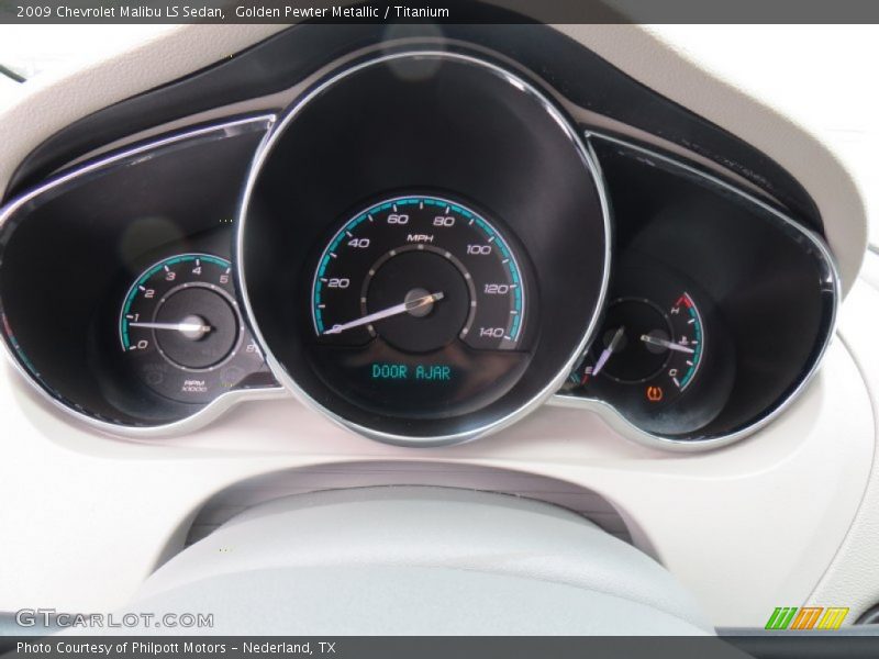 Golden Pewter Metallic / Titanium 2009 Chevrolet Malibu LS Sedan