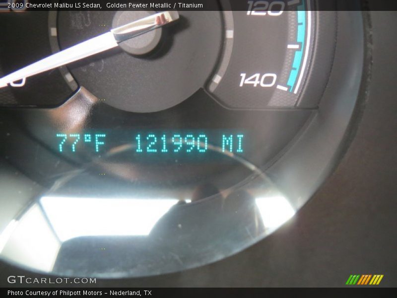 Golden Pewter Metallic / Titanium 2009 Chevrolet Malibu LS Sedan