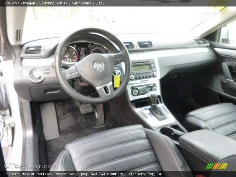 Reflex Silver Metallic / Black 2009 Volkswagen CC Luxury