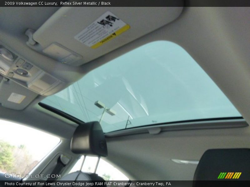Reflex Silver Metallic / Black 2009 Volkswagen CC Luxury
