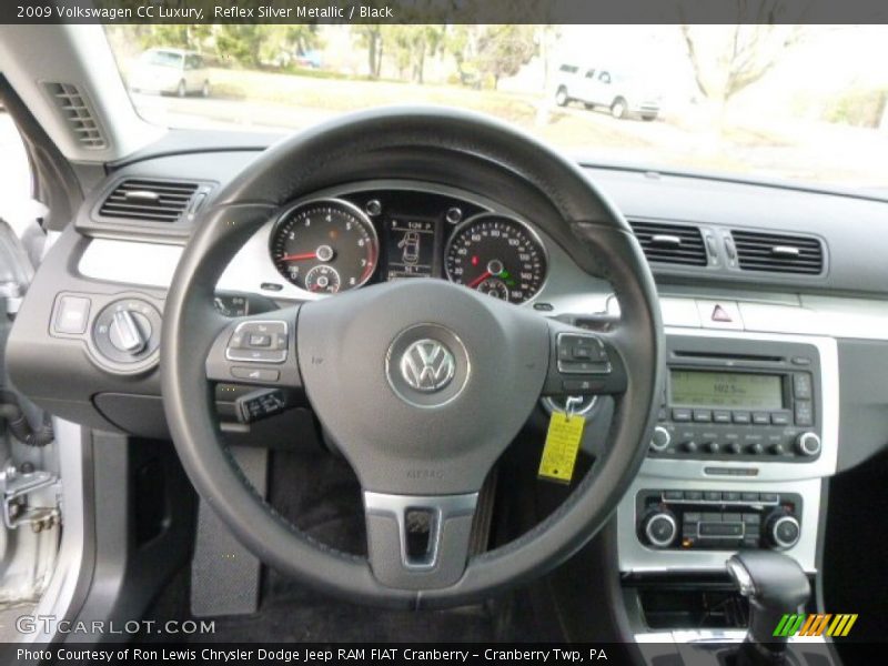 Reflex Silver Metallic / Black 2009 Volkswagen CC Luxury
