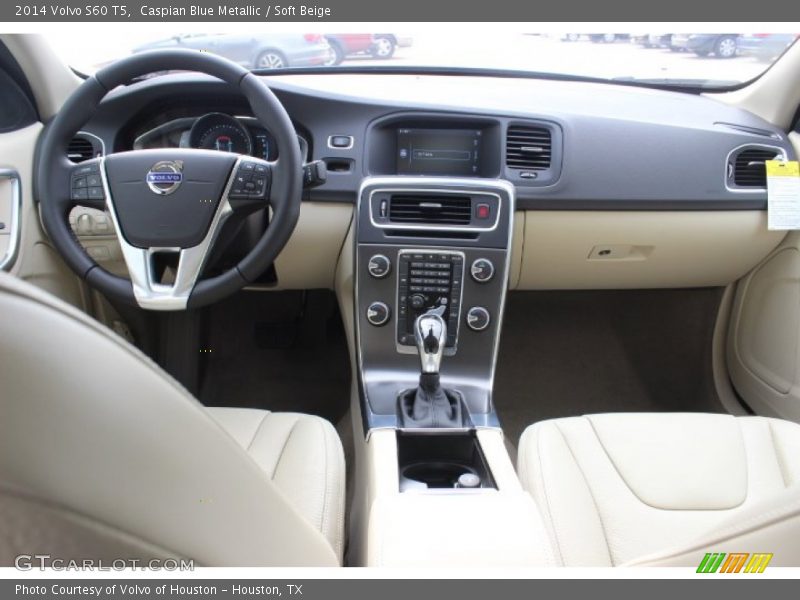 Caspian Blue Metallic / Soft Beige 2014 Volvo S60 T5