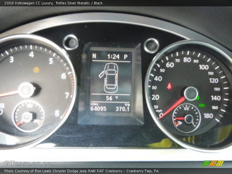 Reflex Silver Metallic / Black 2009 Volkswagen CC Luxury