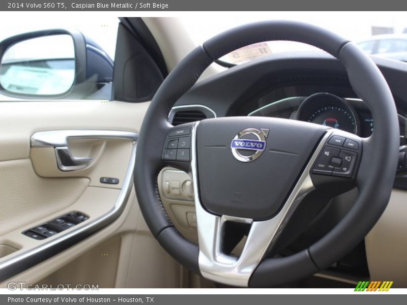 Caspian Blue Metallic / Soft Beige 2014 Volvo S60 T5