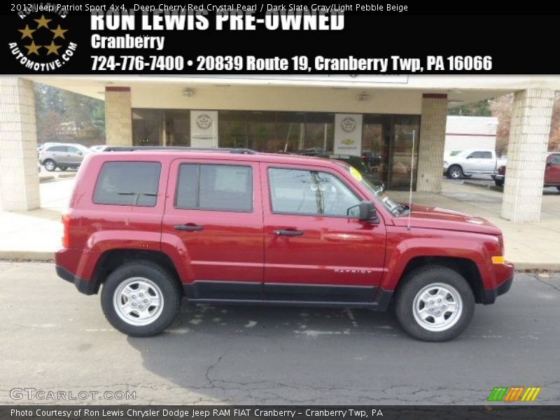 Deep Cherry Red Crystal Pearl / Dark Slate Gray/Light Pebble Beige 2012 Jeep Patriot Sport 4x4