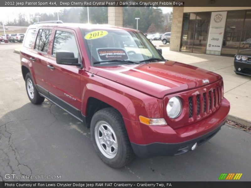 Deep Cherry Red Crystal Pearl / Dark Slate Gray/Light Pebble Beige 2012 Jeep Patriot Sport 4x4
