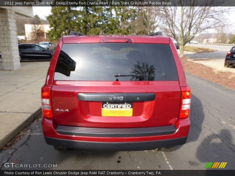 Deep Cherry Red Crystal Pearl / Dark Slate Gray/Light Pebble Beige 2012 Jeep Patriot Sport 4x4