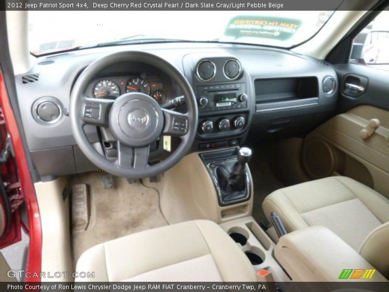 Deep Cherry Red Crystal Pearl / Dark Slate Gray/Light Pebble Beige 2012 Jeep Patriot Sport 4x4