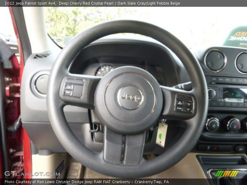 Deep Cherry Red Crystal Pearl / Dark Slate Gray/Light Pebble Beige 2012 Jeep Patriot Sport 4x4