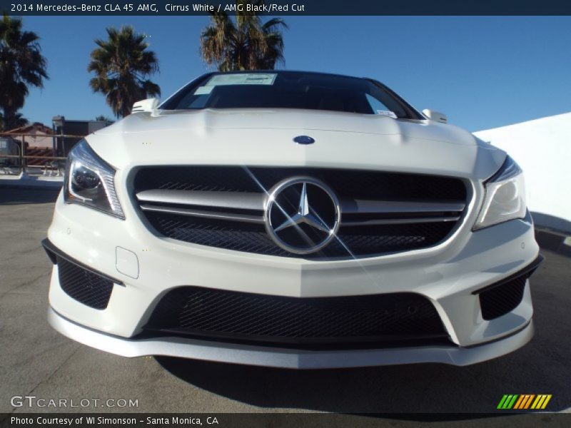 Cirrus White / AMG Black/Red Cut 2014 Mercedes-Benz CLA 45 AMG