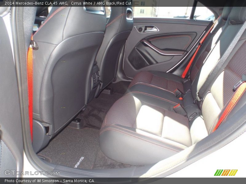 Rear Seat of 2014 CLA 45 AMG