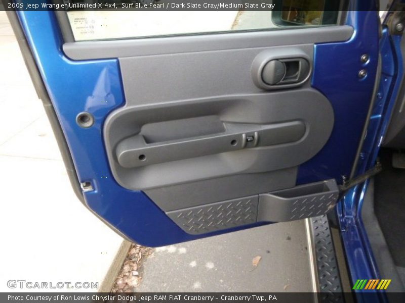 Surf Blue Pearl / Dark Slate Gray/Medium Slate Gray 2009 Jeep Wrangler Unlimited X 4x4