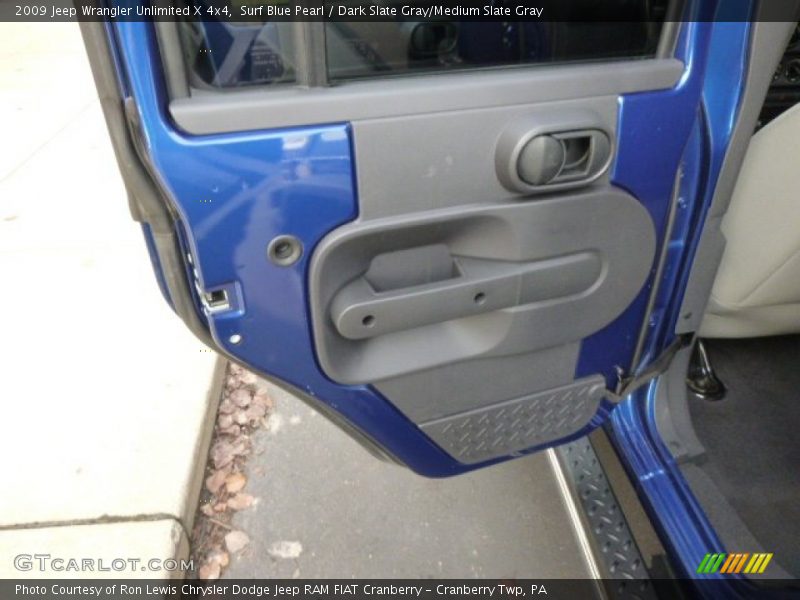 Surf Blue Pearl / Dark Slate Gray/Medium Slate Gray 2009 Jeep Wrangler Unlimited X 4x4