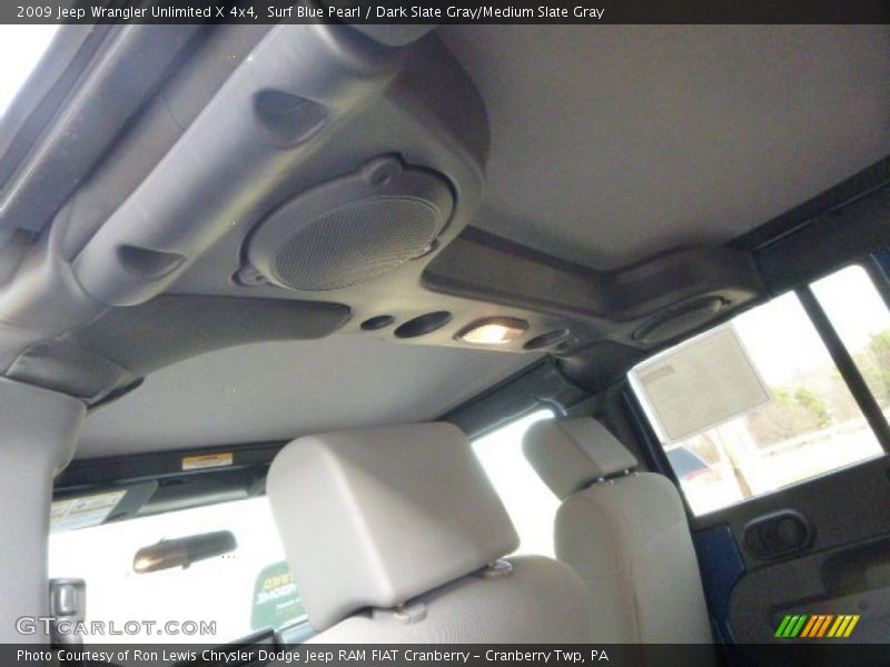 Surf Blue Pearl / Dark Slate Gray/Medium Slate Gray 2009 Jeep Wrangler Unlimited X 4x4