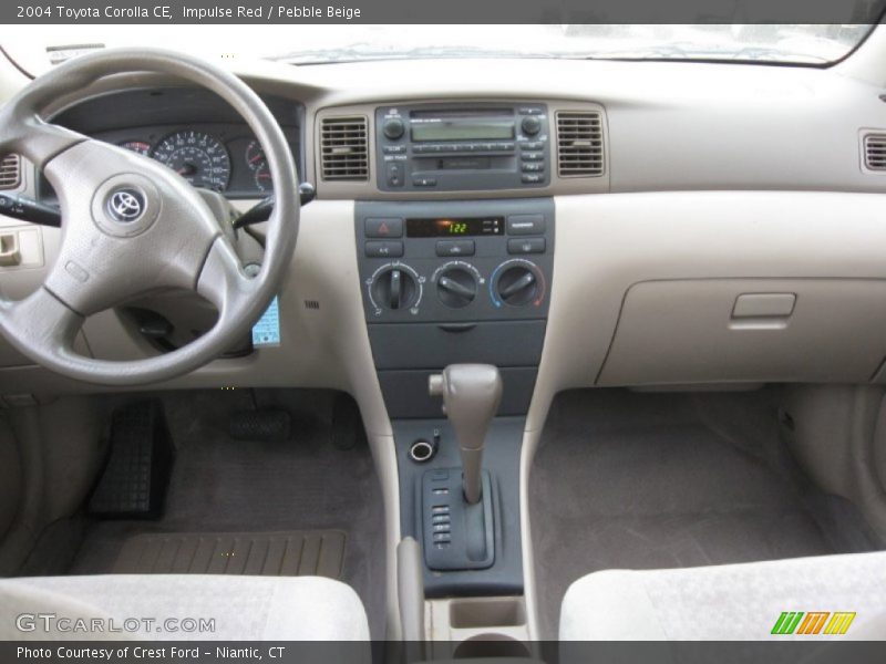 Impulse Red / Pebble Beige 2004 Toyota Corolla CE