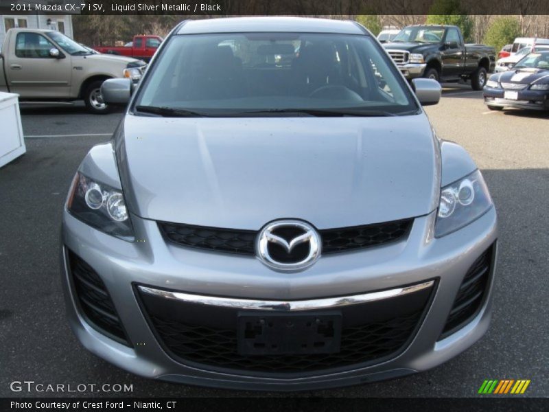Liquid Silver Metallic / Black 2011 Mazda CX-7 i SV
