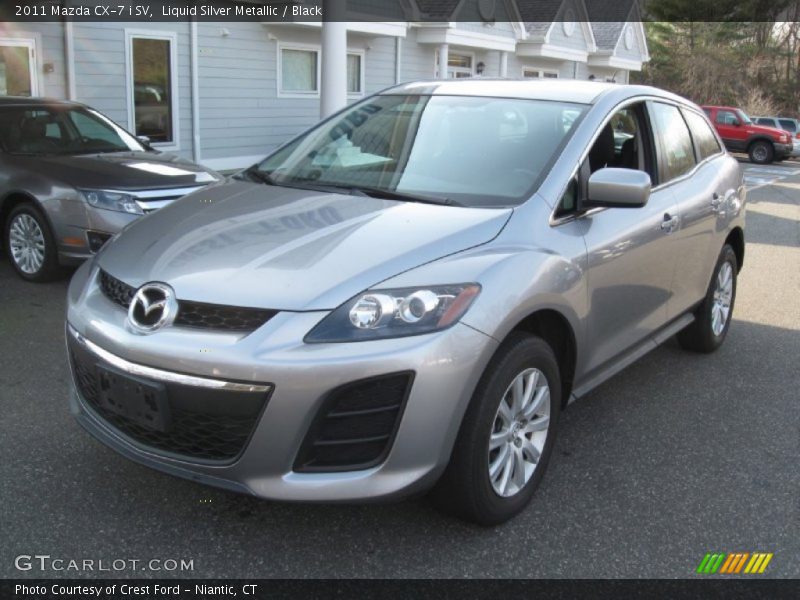 Liquid Silver Metallic / Black 2011 Mazda CX-7 i SV