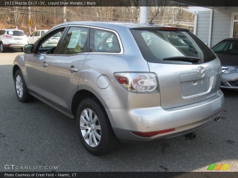 Liquid Silver Metallic / Black 2011 Mazda CX-7 i SV