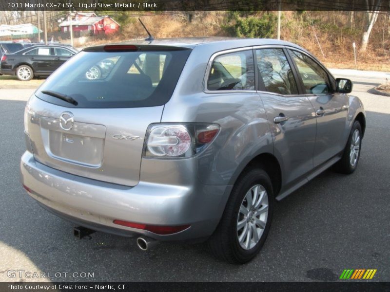 Liquid Silver Metallic / Black 2011 Mazda CX-7 i SV