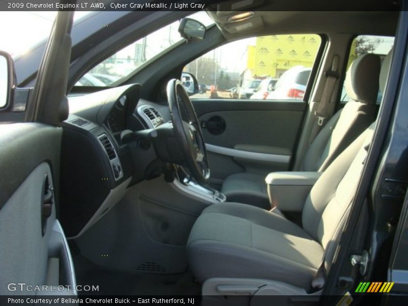 Cyber Gray Metallic / Light Gray 2009 Chevrolet Equinox LT AWD