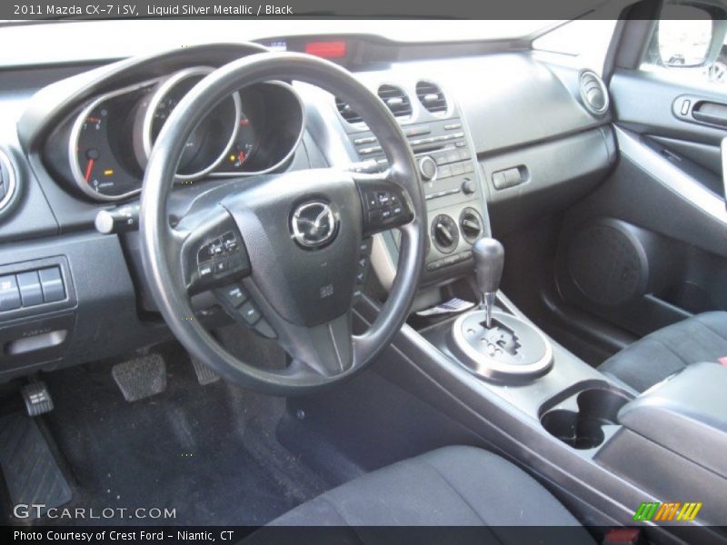 Liquid Silver Metallic / Black 2011 Mazda CX-7 i SV