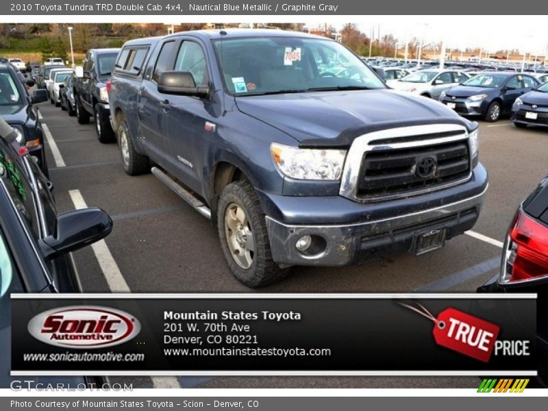 Nautical Blue Metallic / Graphite Gray 2010 Toyota Tundra TRD Double Cab 4x4