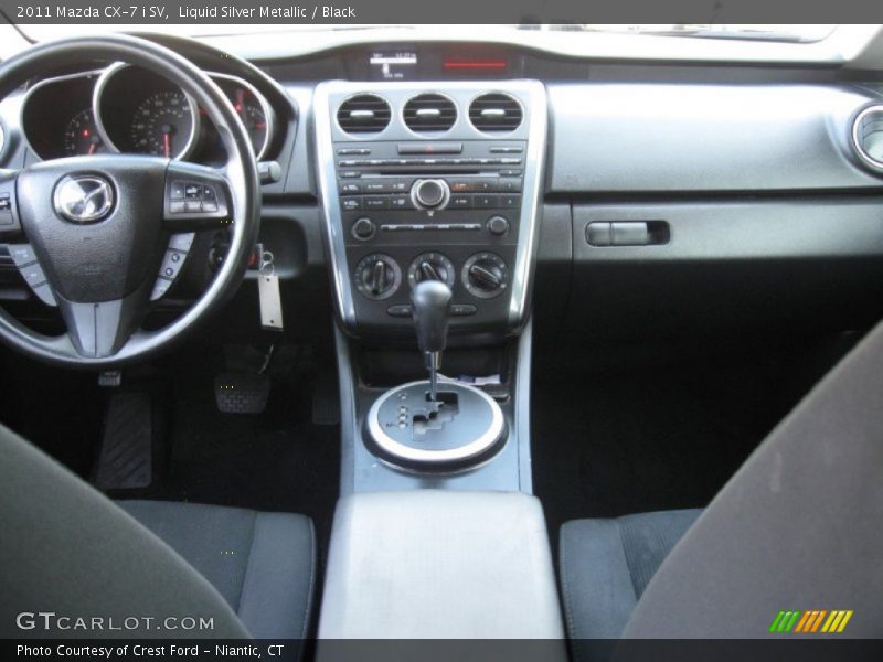 Liquid Silver Metallic / Black 2011 Mazda CX-7 i SV
