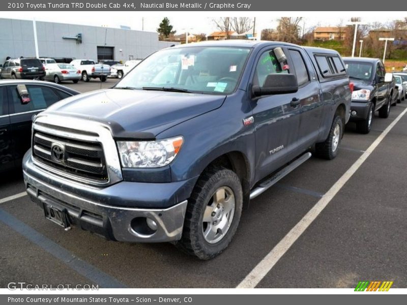 Nautical Blue Metallic / Graphite Gray 2010 Toyota Tundra TRD Double Cab 4x4