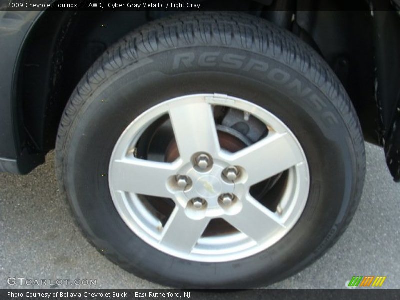 Cyber Gray Metallic / Light Gray 2009 Chevrolet Equinox LT AWD