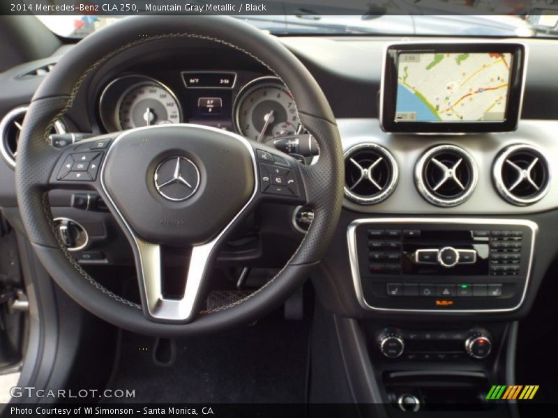 Mountain Gray Metallic / Black 2014 Mercedes-Benz CLA 250