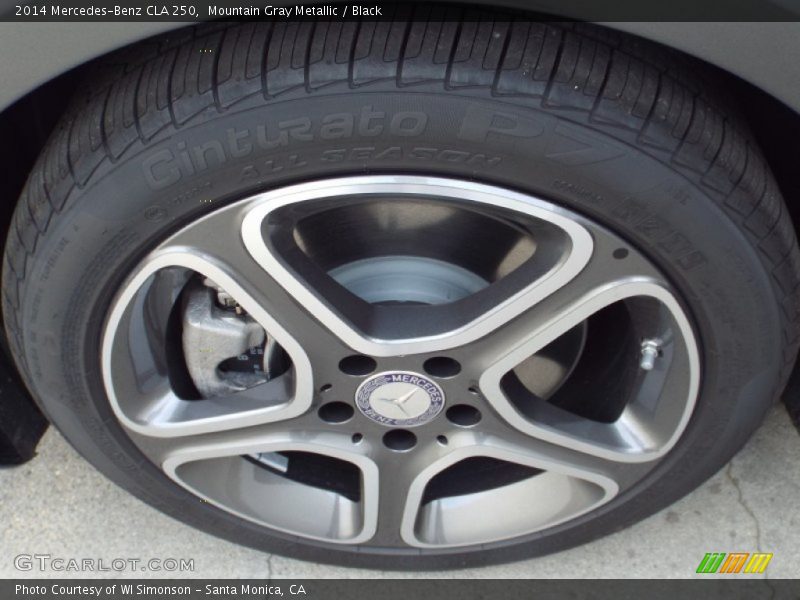 Mountain Gray Metallic / Black 2014 Mercedes-Benz CLA 250