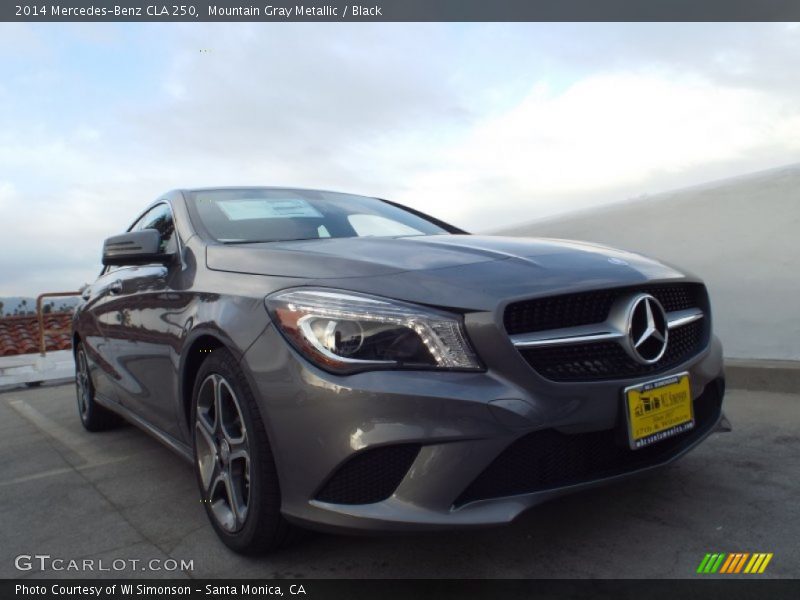 Mountain Gray Metallic / Black 2014 Mercedes-Benz CLA 250