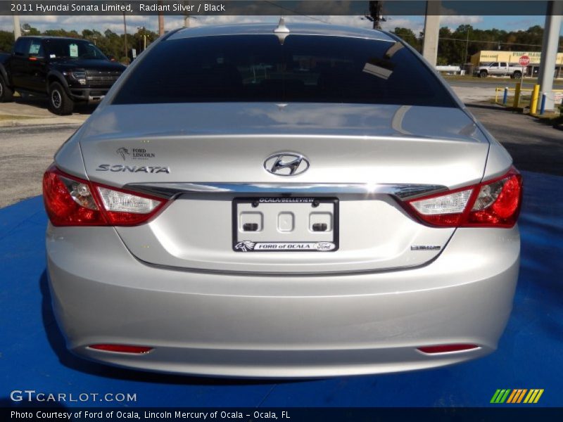 Radiant Silver / Black 2011 Hyundai Sonata Limited