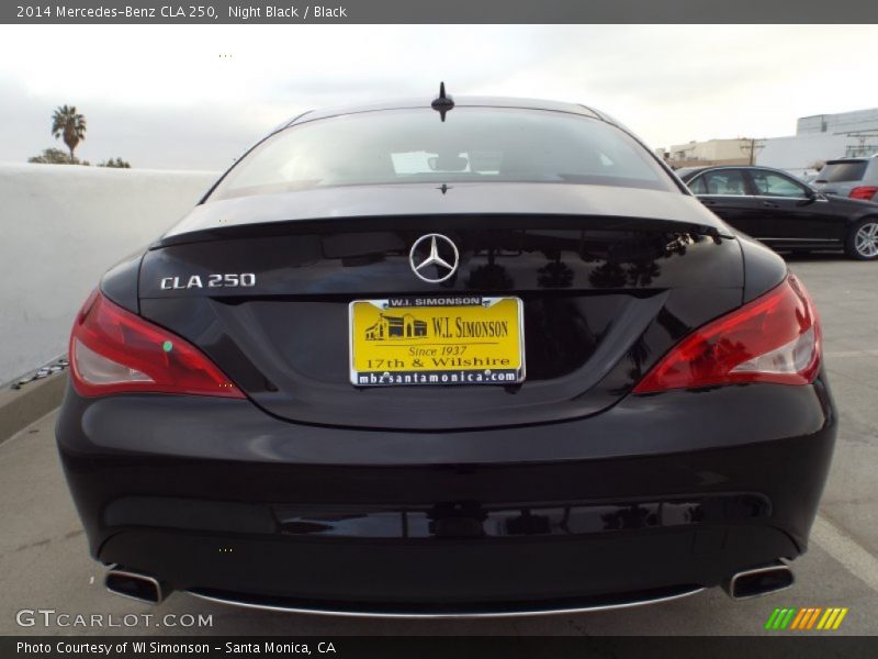 Night Black / Black 2014 Mercedes-Benz CLA 250