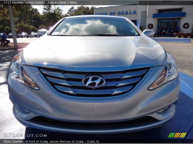 Radiant Silver / Black 2011 Hyundai Sonata Limited