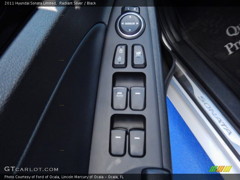 Radiant Silver / Black 2011 Hyundai Sonata Limited