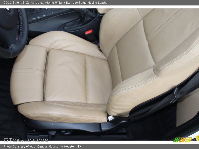 Alpine White / Bamboo Beige Novillo Leather 2011 BMW M3 Convertible