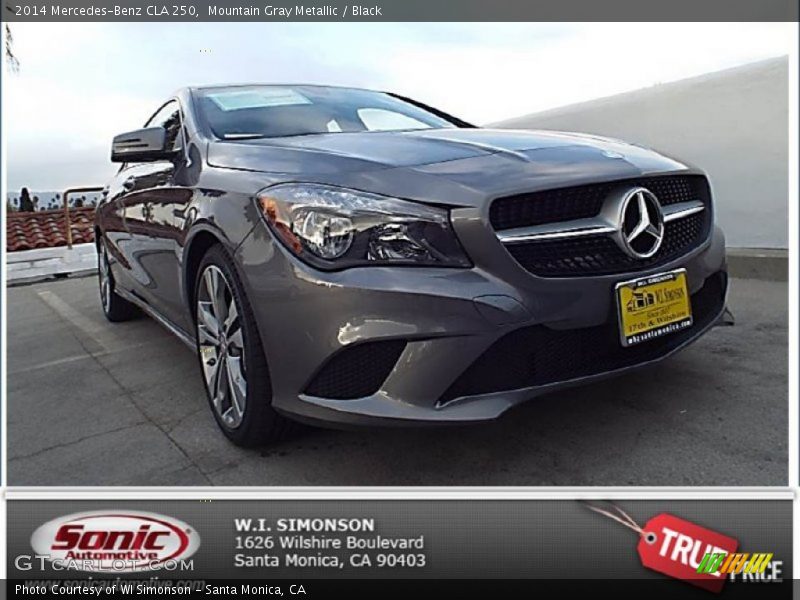 Mountain Gray Metallic / Black 2014 Mercedes-Benz CLA 250