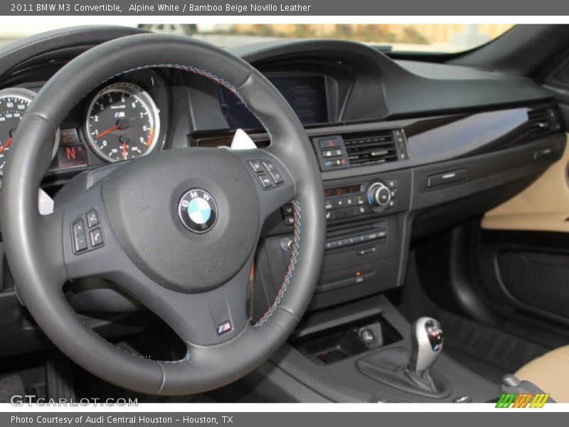 Alpine White / Bamboo Beige Novillo Leather 2011 BMW M3 Convertible