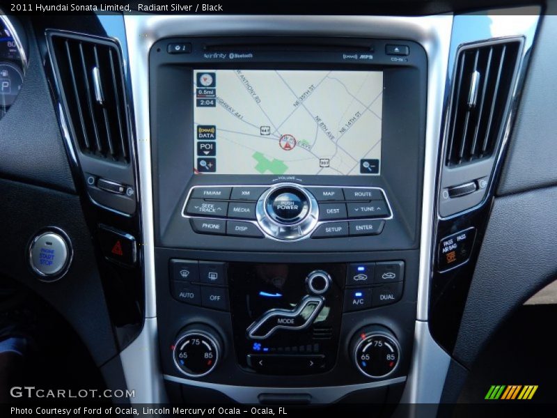 Radiant Silver / Black 2011 Hyundai Sonata Limited