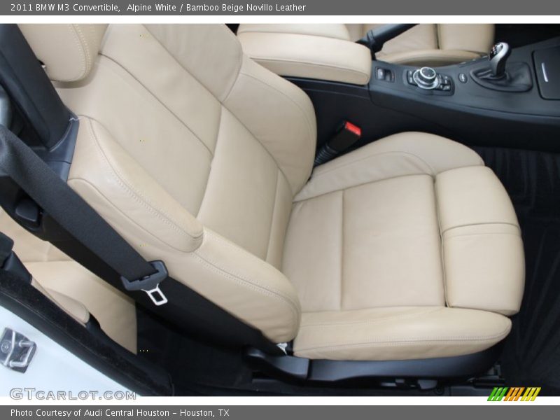 Alpine White / Bamboo Beige Novillo Leather 2011 BMW M3 Convertible