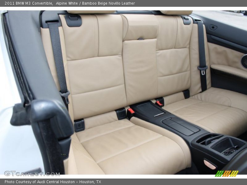 Alpine White / Bamboo Beige Novillo Leather 2011 BMW M3 Convertible