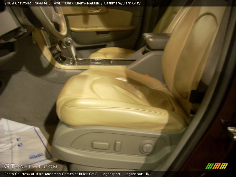 Dark Cherry Metallic / Cashmere/Dark Gray 2009 Chevrolet Traverse LT AWD